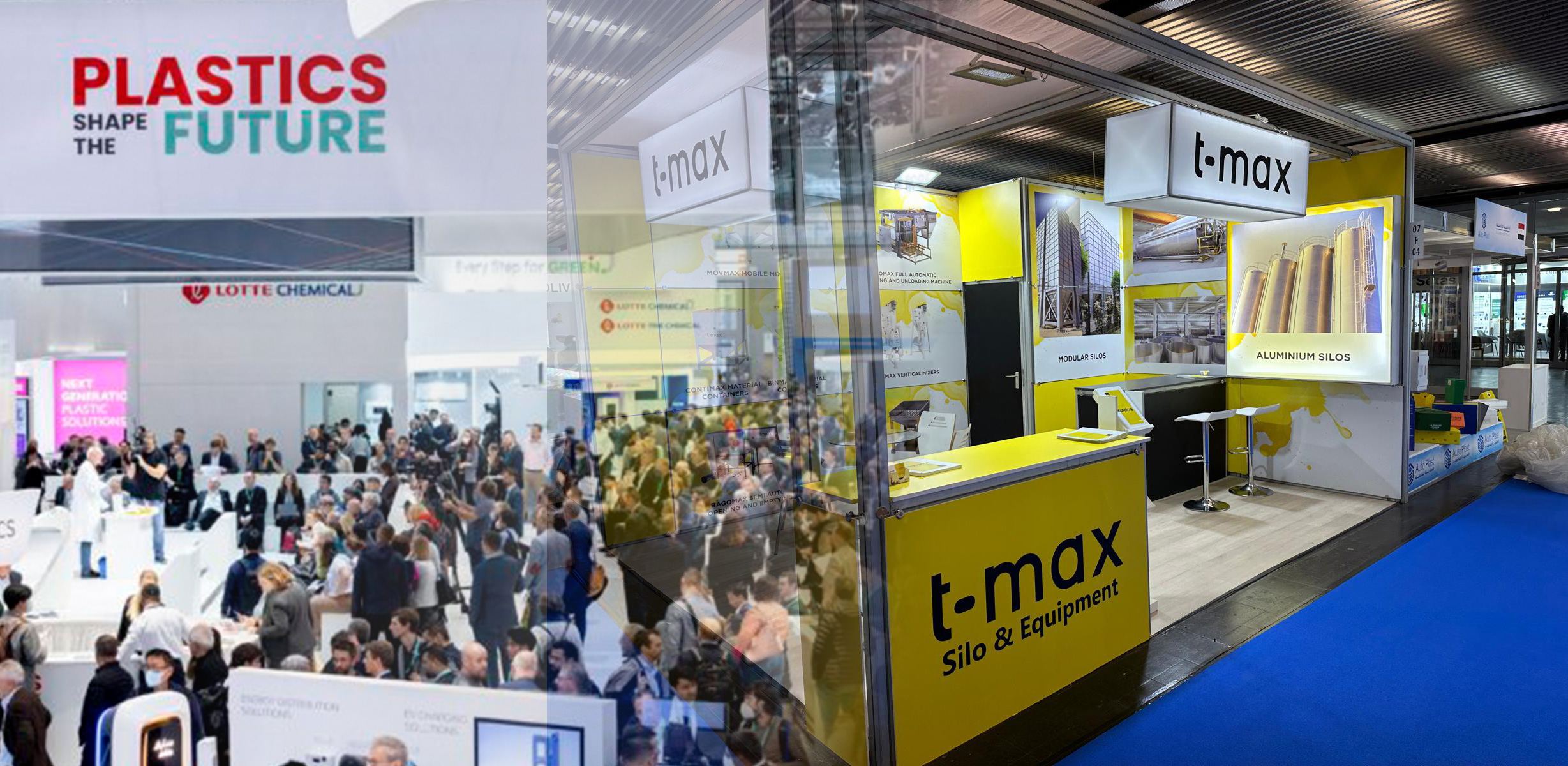 Mit T-MAX Equipment und T-MAX Silo haben wir auf der K-Messe das türkische Engineering der Welt vorgestellt